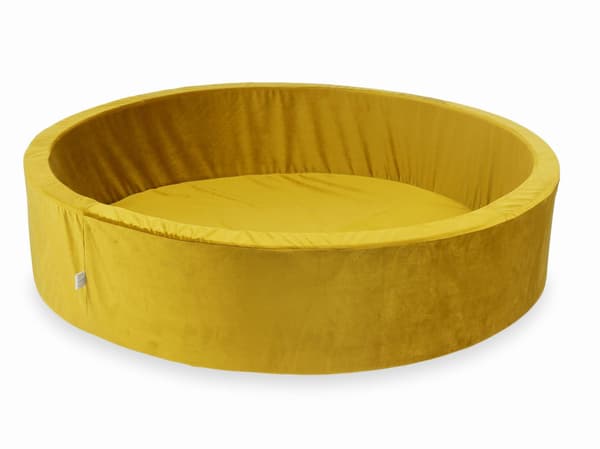 Tør pool 130x30 fløjl guld uden bolde
