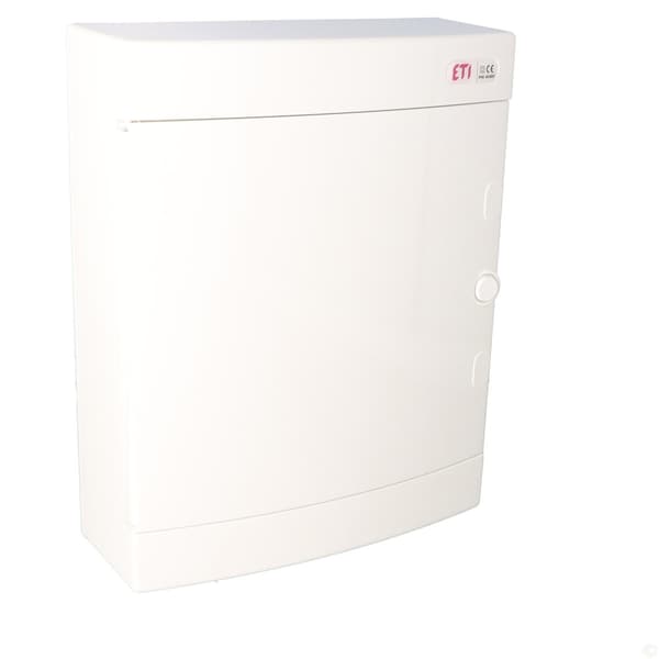 Utanpåliggande fördelningscentral 24 moduler IP40 vit dörr ECT24PO-s