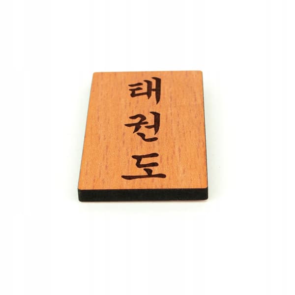 Taekwondo kylskåpsmagnet 52x27 mm