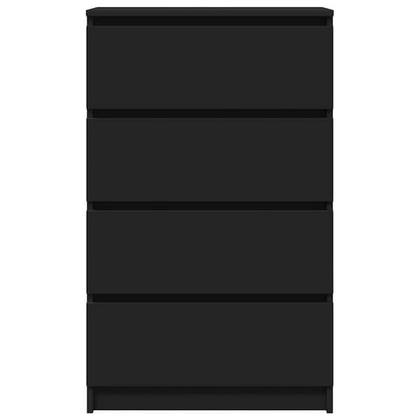 vidaXL kommode, sort, 60x35x98,5 cm, træbaseret materiale