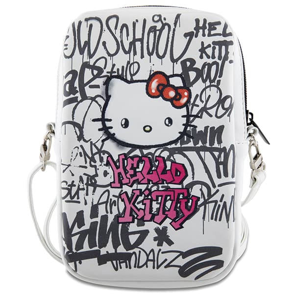 Hello Kitty Graffiti Kitty Hovedtaske, Hvid
