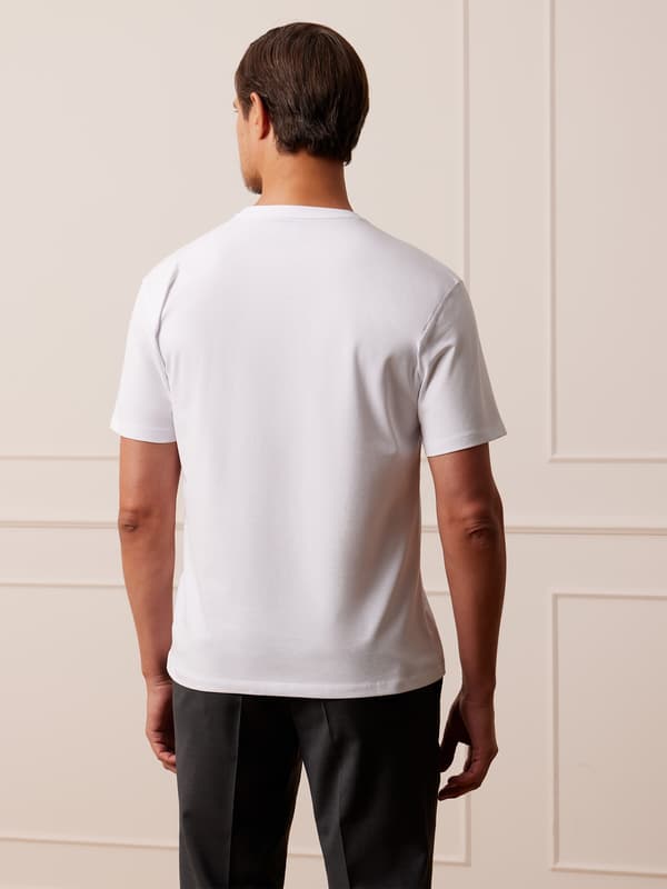HVID T-SHIRT MÆLK M