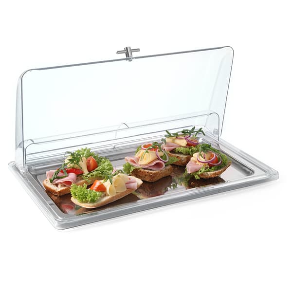 Transparent RollTop-lock för visning av GN1/1-disk - Hendi 866009