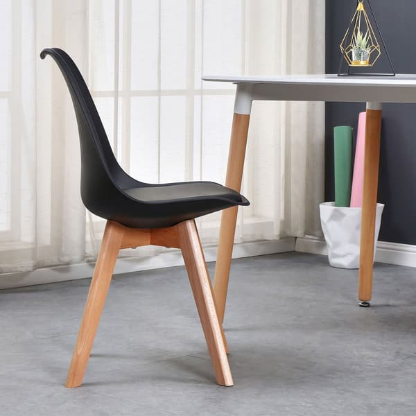 Moderne Nantes DSW stol, sort
