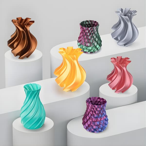 Elegoo PLA Silke Sort Rød filament 1kg