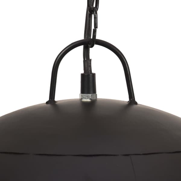 vidaXL industriel pendellampe, 25 W, sort, rund, 41 cm, E27