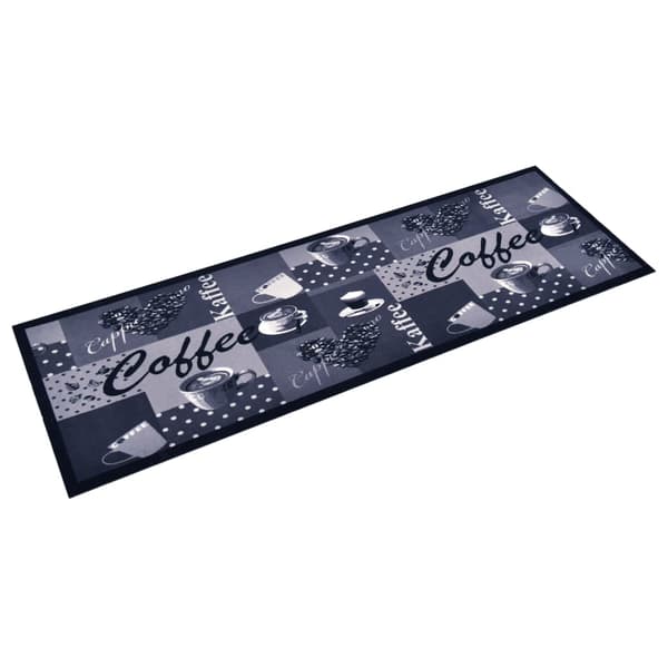 vidaXL Köksmatta kaffe blå 60x180 cm