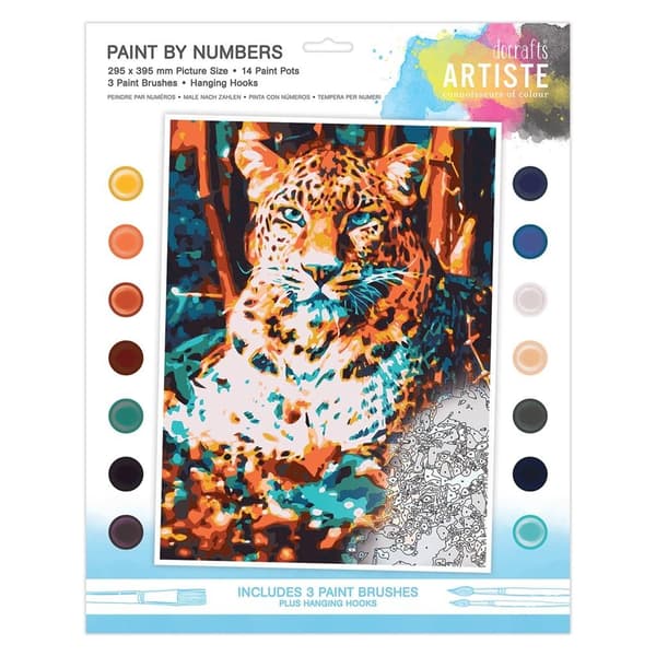 Maleri efter tal - Leopard
