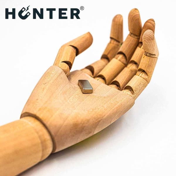 NEODYMIUM MAGNET 20x10x5 mm STÆRK PLADE Stang, Rektangulær, HUNTER