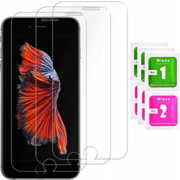 3x Hærdet glas til Apple iPhone 6/6s | 3-pak