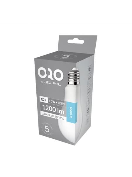 LED-pære ORO-PREMIUM-E27-A60-10W-XP-CW, 6500K