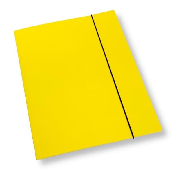 A4-mappe med elastik, gul lak, 350 g/m² (10 stk.)
