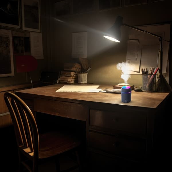 Luftfugter aromadiffuser farve LED-lampe USB