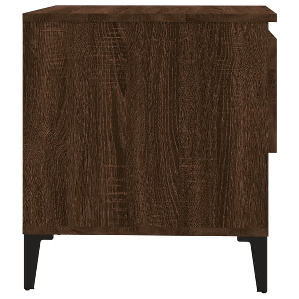 vidaXL sidebord brunt egetræ 50x46x50 cm