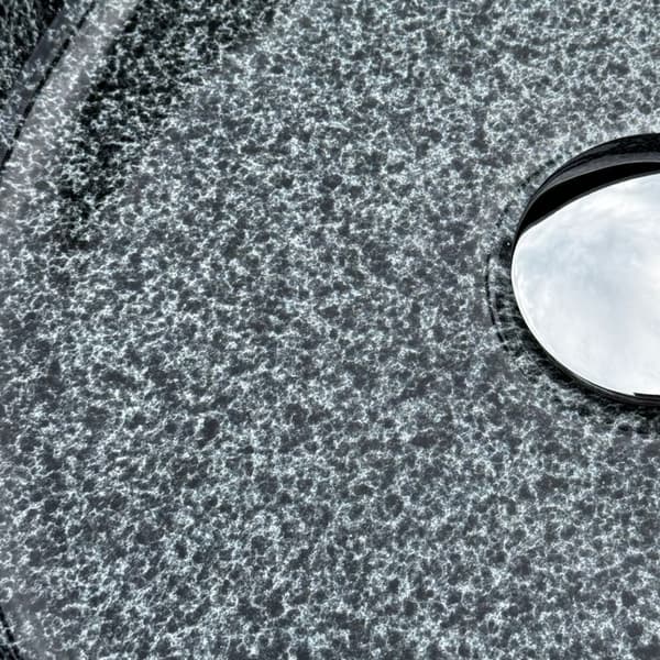 Rund bordvask 36×36 cm granitlook - Aquaterris