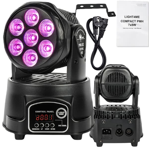 LIGHT4ME COMPACT PMH 7x8W bevægelig hoved LED vask