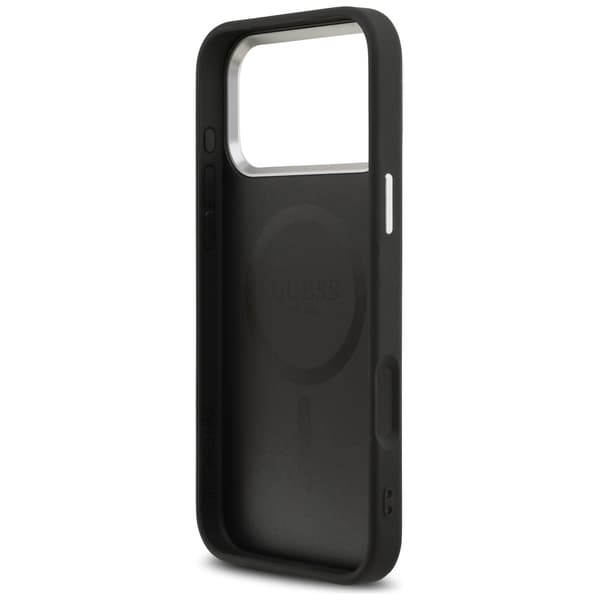 Guess Triangle Logo MagSafe-etui til iPhone 17 Pro, sort