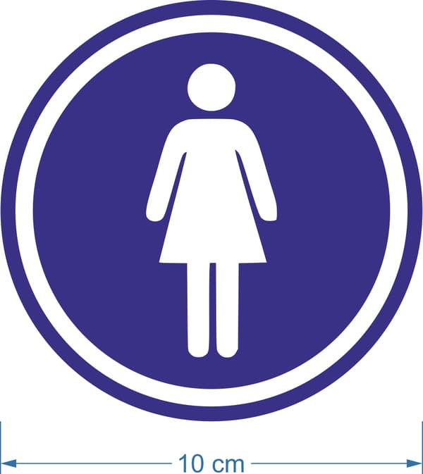 Tietotarra - naisten wc 10 cm