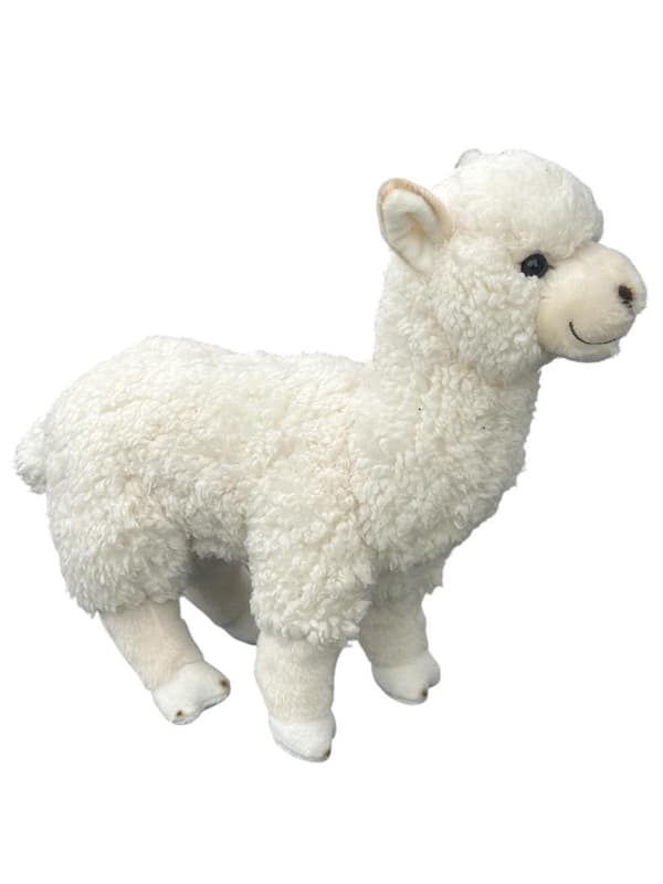 Hvid alpaka 28 cm