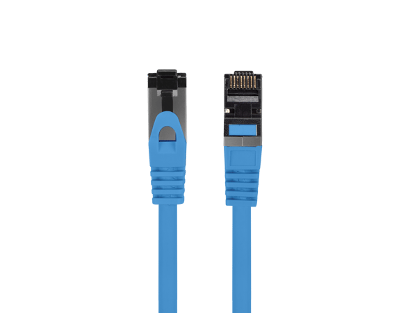 0,25 m blå Cat.8.1 RJ45 SFTP LAN-kabel