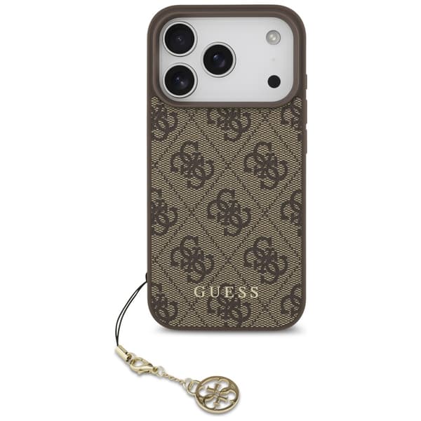Guess 4G Charms Collection MagSafe-etui til iPhone 17 Pro brunt