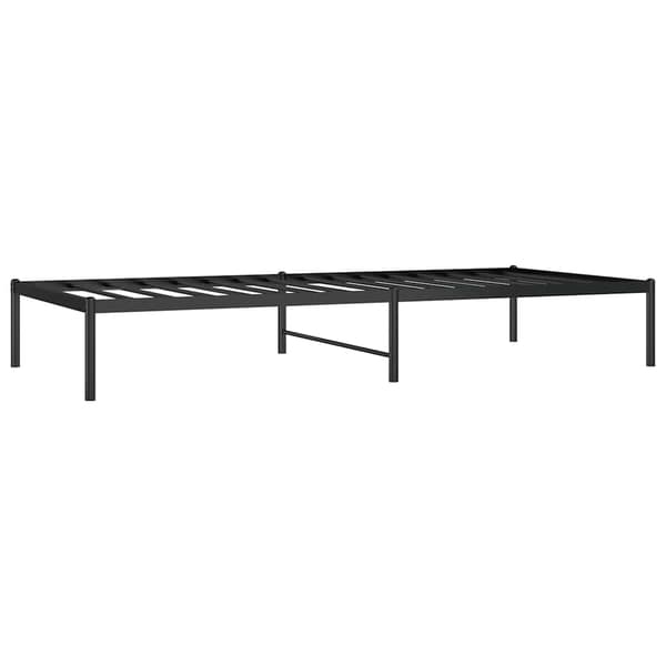 vidaXL metalsengestel sort 90x200 cm