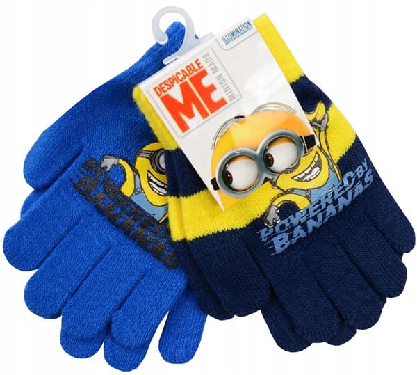 2 kpl lasten neulekäsineitä, Minions D095X