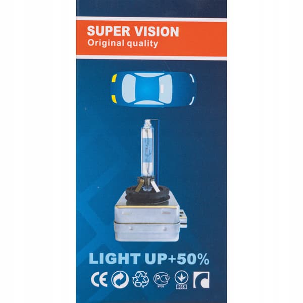 XENON D2S BRÆNDER XENON HID-PÆRE +50% LYS GODKENDELSE