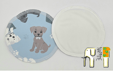 NappiMe PUL Coolmax absorberende brystpuder til hunde, blå