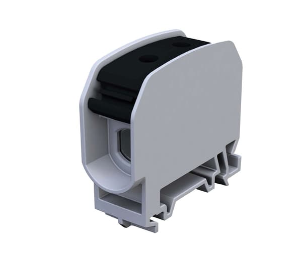 Gevindskinneforbindelse STB 16 Al/Cu 87110 simblok, sort