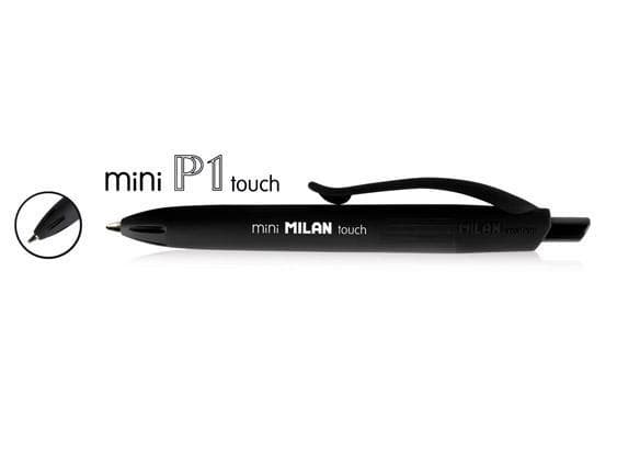 P1 mini Rubber Touch-pen sort (40 stk.) MILAN