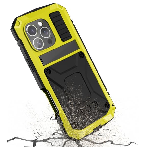 Pansret cover til iPhone 16 Pro, R-JUST, gul