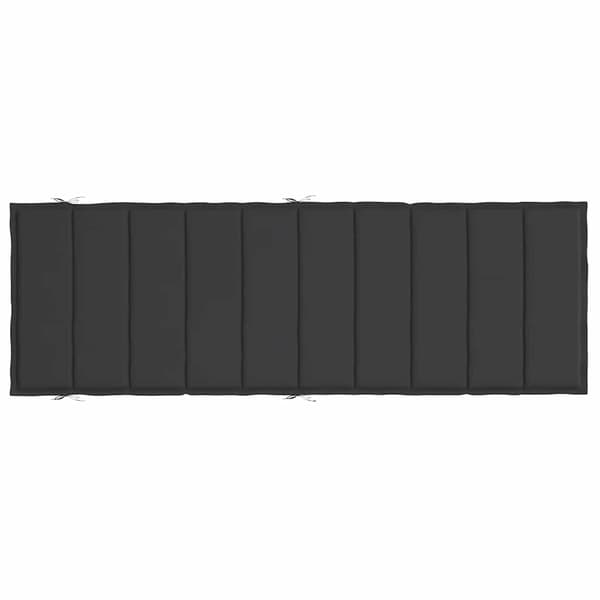 vidaXL liggestolspude, sort, 186x58x3 cm