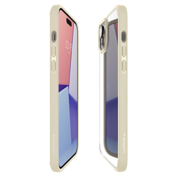 Ultra Hybrid-cover til iPhone 15 Plus Beige