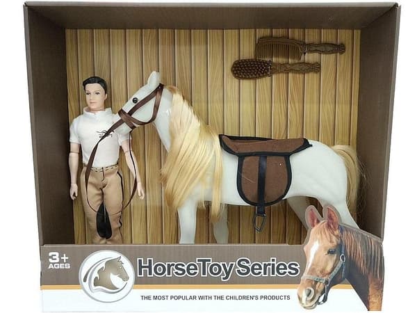 Hest med jockey