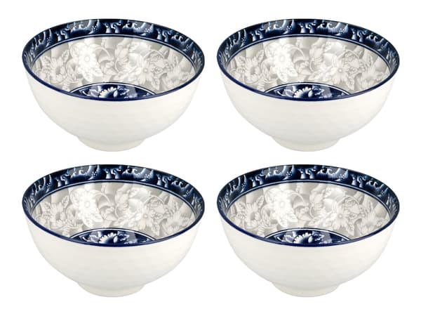 4 kulhon setti syömäpuikoilla
