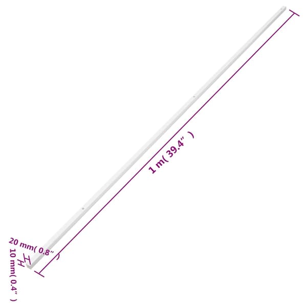 vidaXL Elrör, 20x10 mm, 30 m, PVC