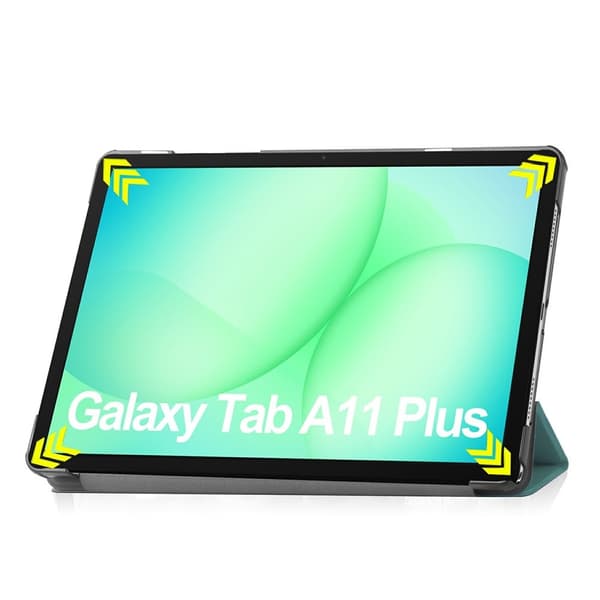 Samsung Galaxy Tab A11+/A9+:n läppäkotelo, Smartcase, vihreä