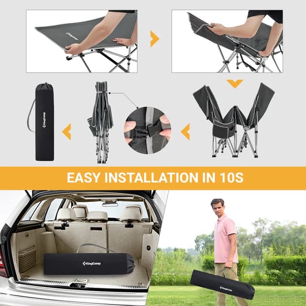 KING CAMP Comfort foldbar campingstol