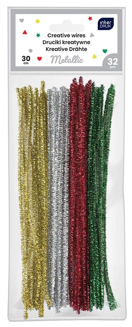 Luovat langat 30 cm Metallic 32 kpl