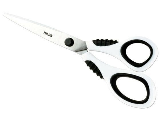 Kontorsaks 20,5 cm sort og hvid MILAN