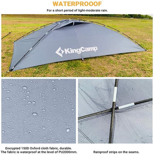 KING CAMP Compass -autoteltta - harmaa