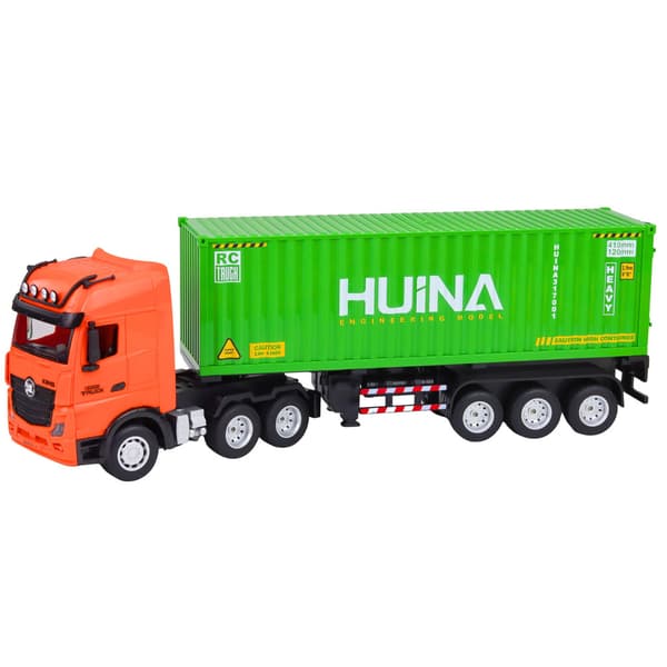 Fjernstyret lastbil med container HUINA lys og lyde 1:18