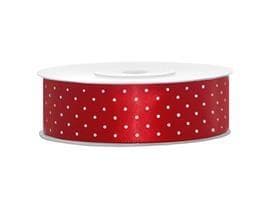 Rött satinband 25mm/25m