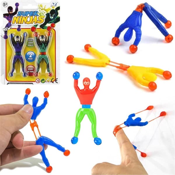 Ninjas som går nerför glaset 2 st MIX