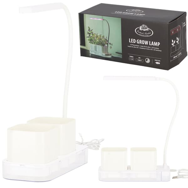 LED-lampe til plantevækst med potter