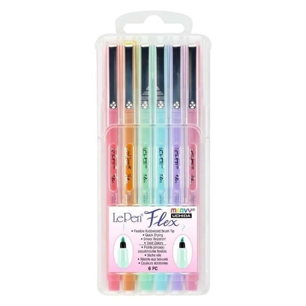 Le Pen Flex Pastel Fineliners 6 farver