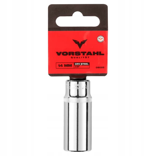 UNDERSTEK TOPPENØGLE LANG TOPPENØGLE 1/4” CrV > 10mm < Vorstahl