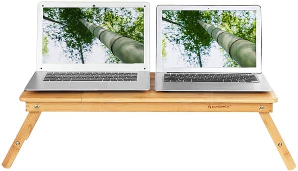 Bambus sidebord til bærbar computer