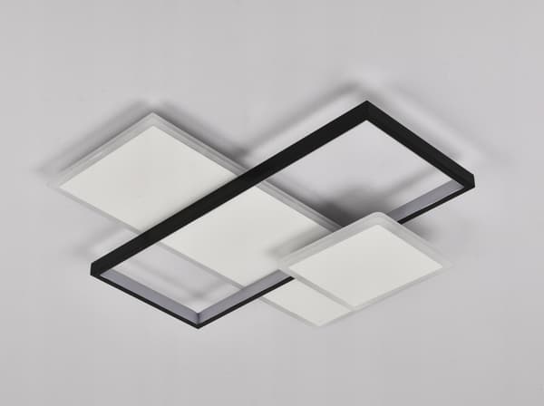 Sort moderne LED PLAFON hængelampe til stuen PILOT 3 farver